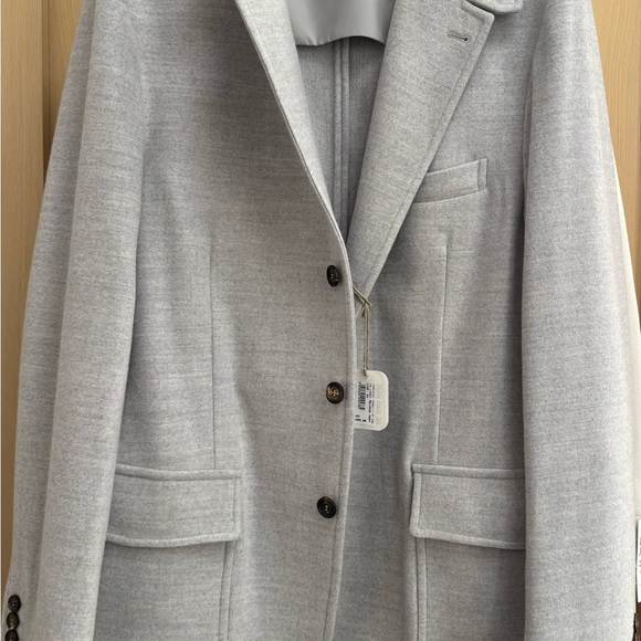 ELEVENTY 100%Cashmere & 100%Authentic Melange-Gray Jacket sz.50(EU)LItaly NWT
